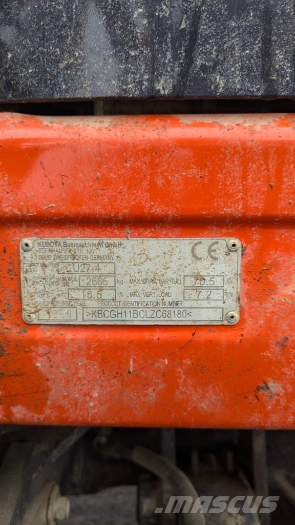 Kubota U 27-4 Mini ekskavatori < 7 t