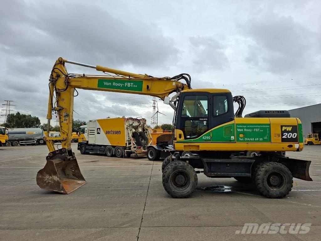 Komatsu PW 200-7H Ekskavatori uz riteņiem
