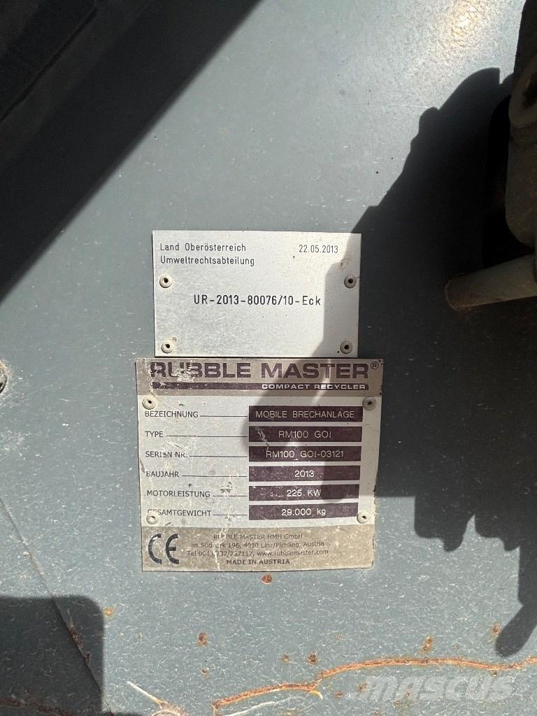 Rubble Master RM 100 Mobilie drupinātāji