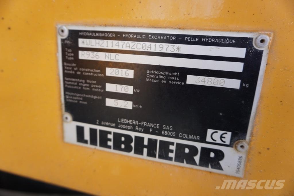 Liebherr R 936 N LC Kāpurķēžu ekskavatori
