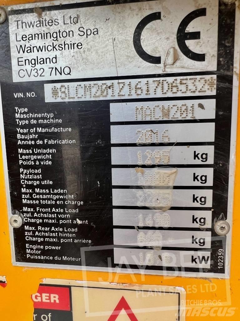 Thwaites 1 ton Mini pašizgāzēji