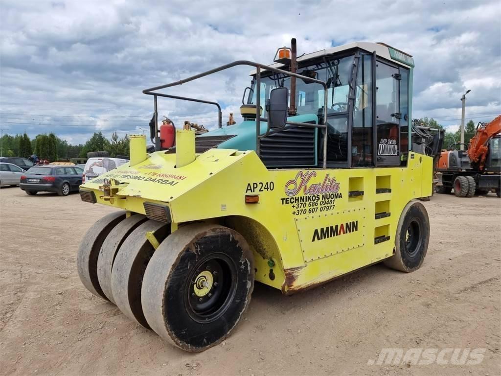 Ammann AP 240 Pneimatiskie veltņi