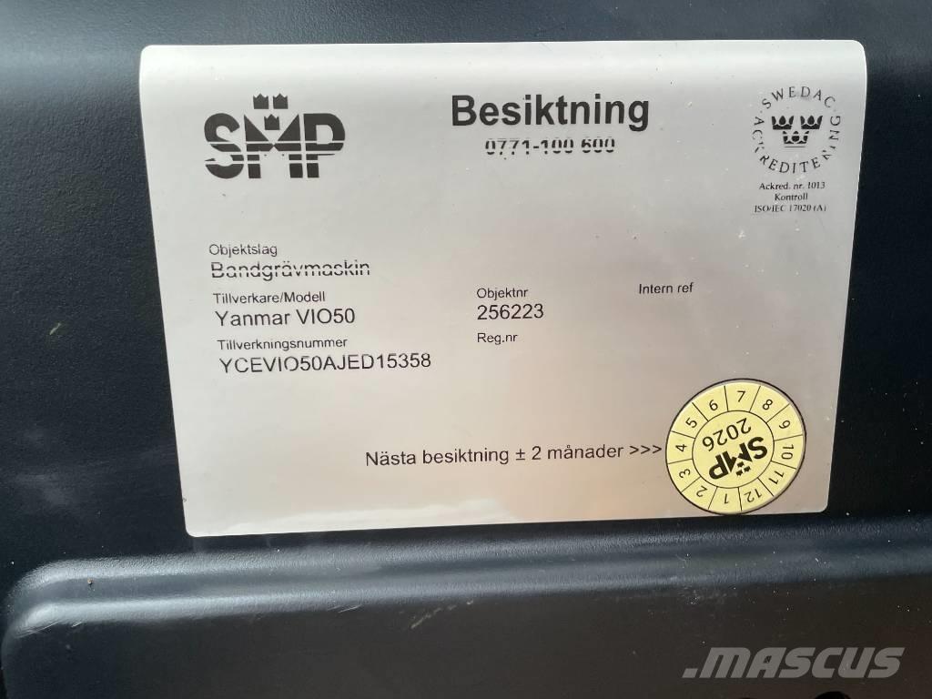 Yanmar Vio 50 Mini ekskavatori < 7 t