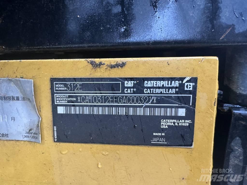 CAT 312E Kāpurķēžu ekskavatori