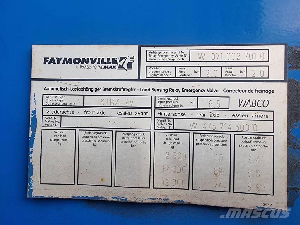 Faymonville STBZ-6VA Iekrāvēju treileri