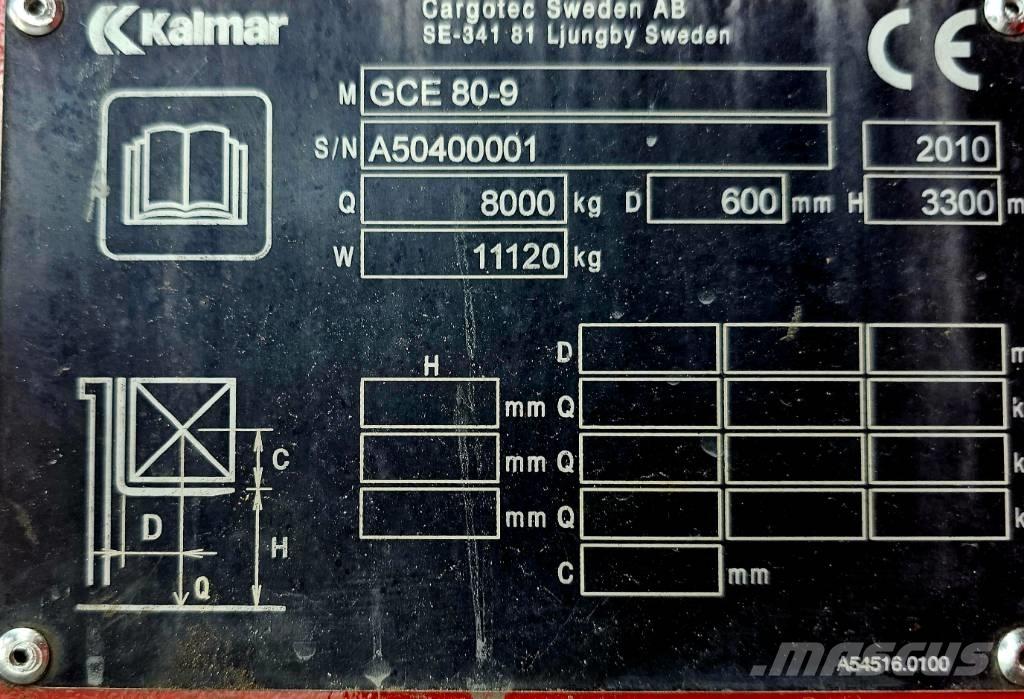 Kalmar GCE 80-9 LPG tehnika