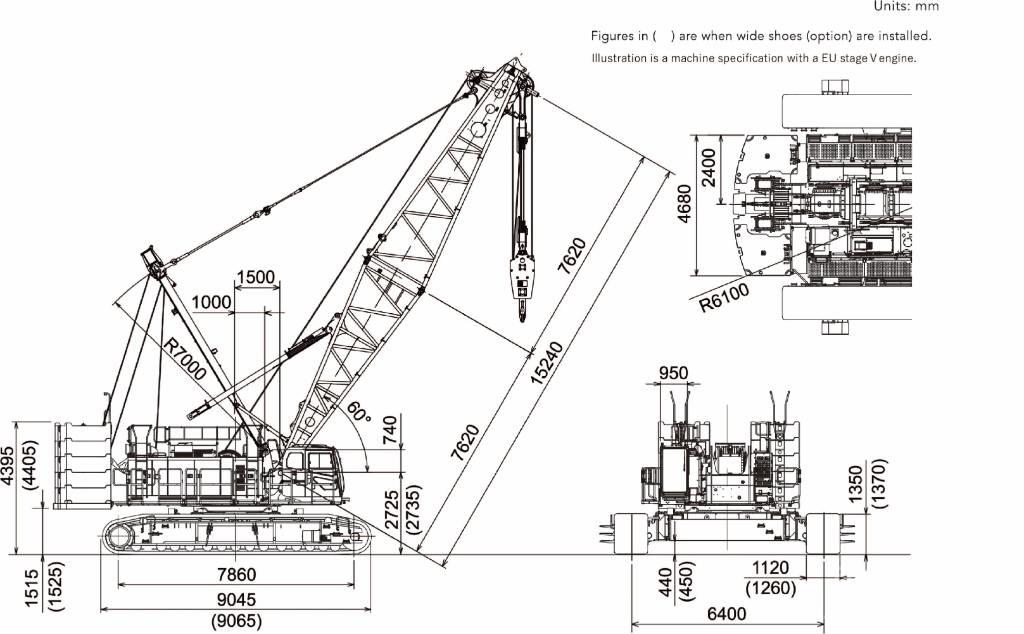 sumitomo SCX2800A-3 Kāpurķēžu ceļamkrāni