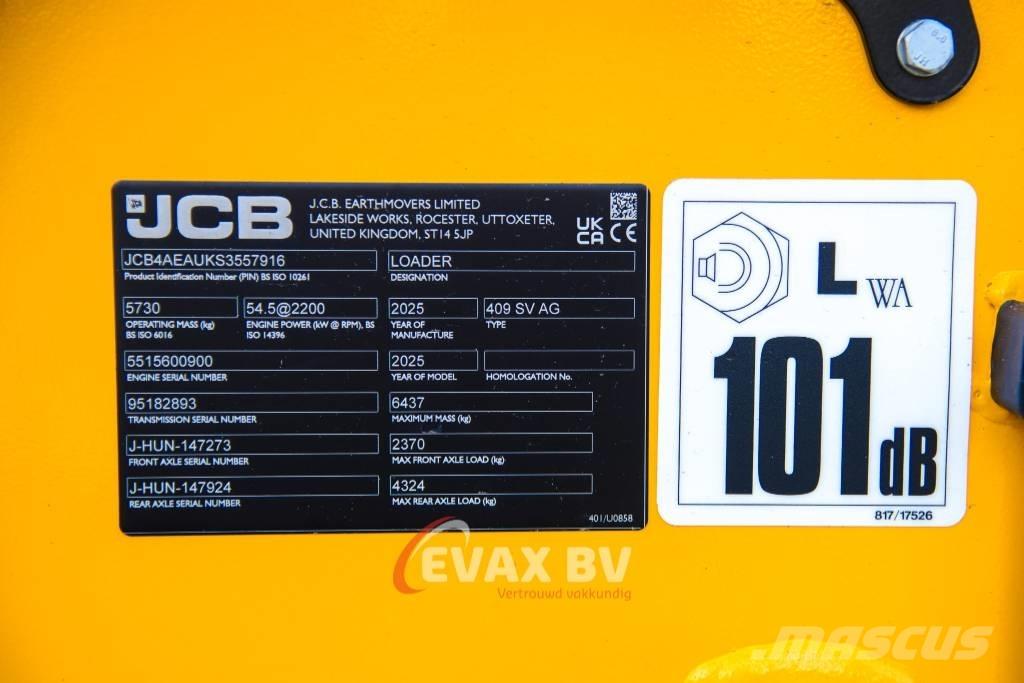 JCB 409 Iekrāvēji uz riteņiem