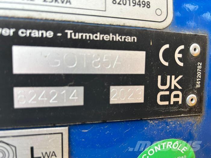 Potain IGO T 85 A Torņa krāni