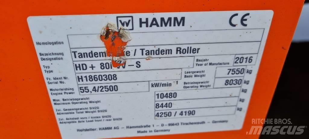 Hamm HD+ 80 i VV-S Divvalču grunts veltņi