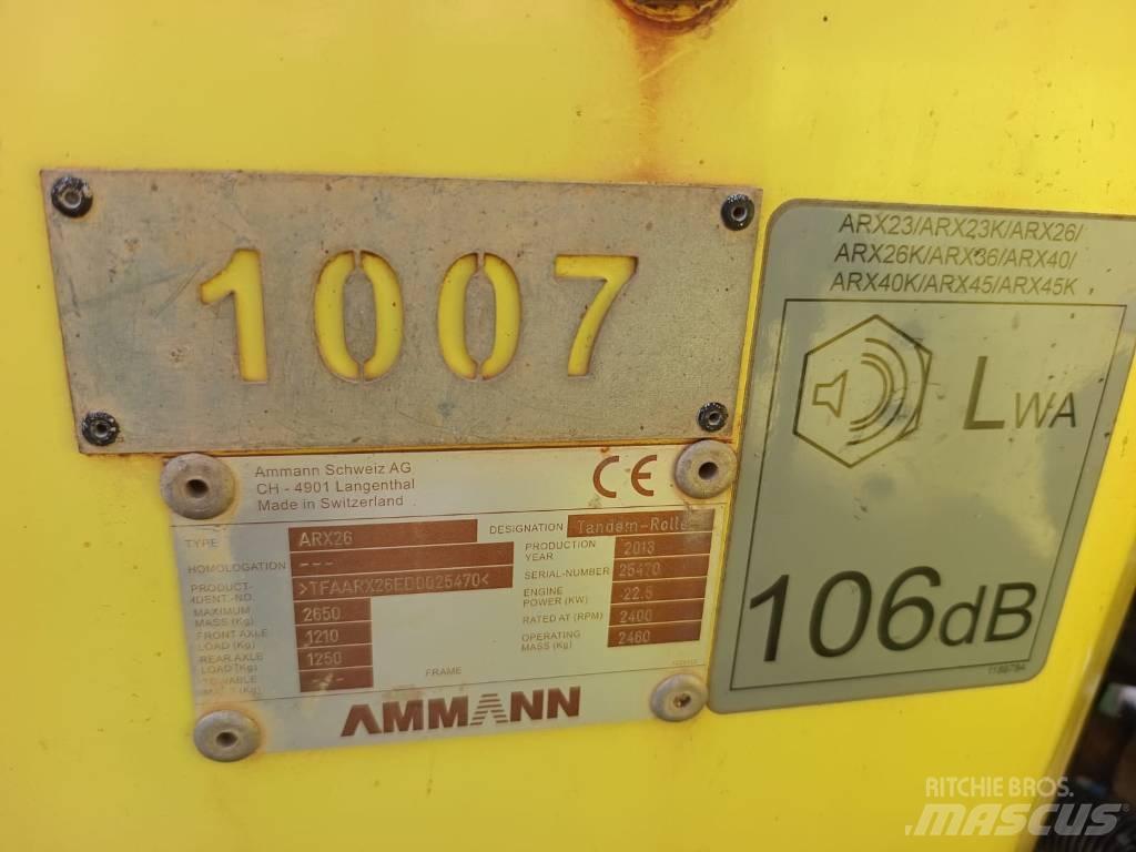 Ammann ARX 26 Divvalču grunts veltņi