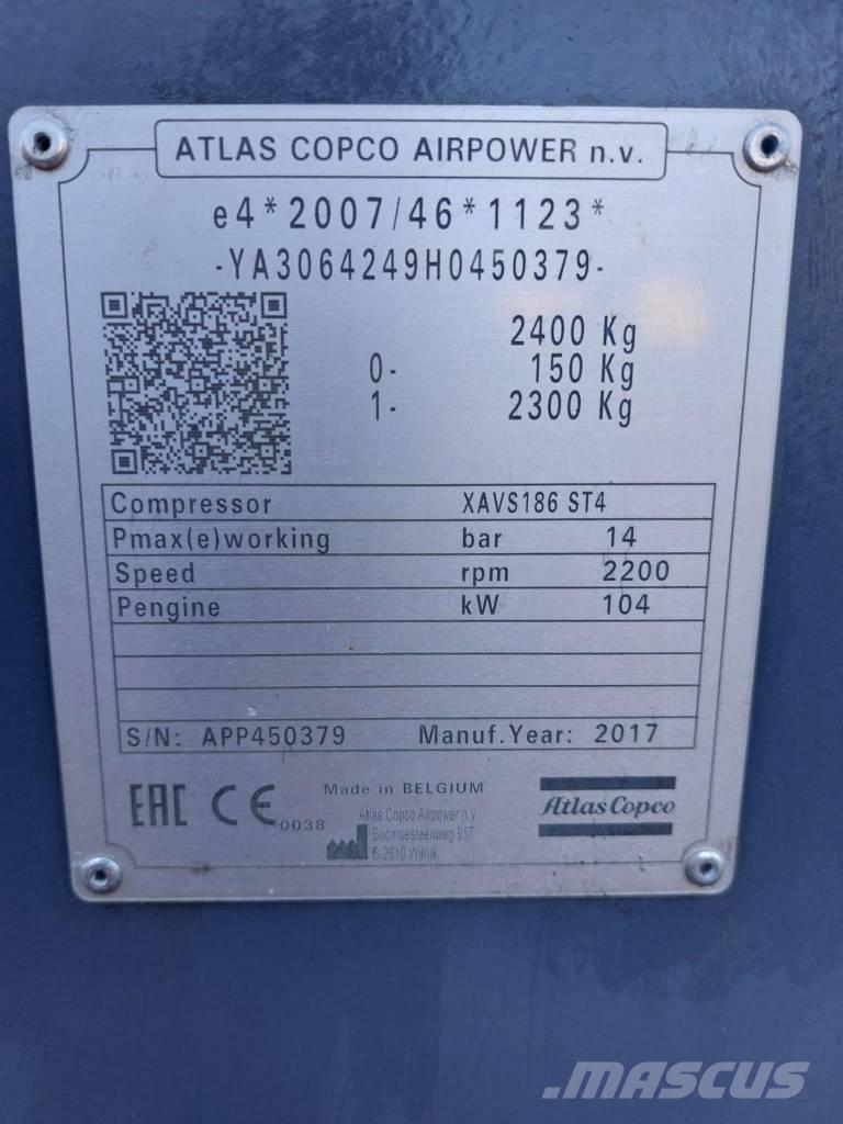 Atlas Copco XAVS186 Kompresori