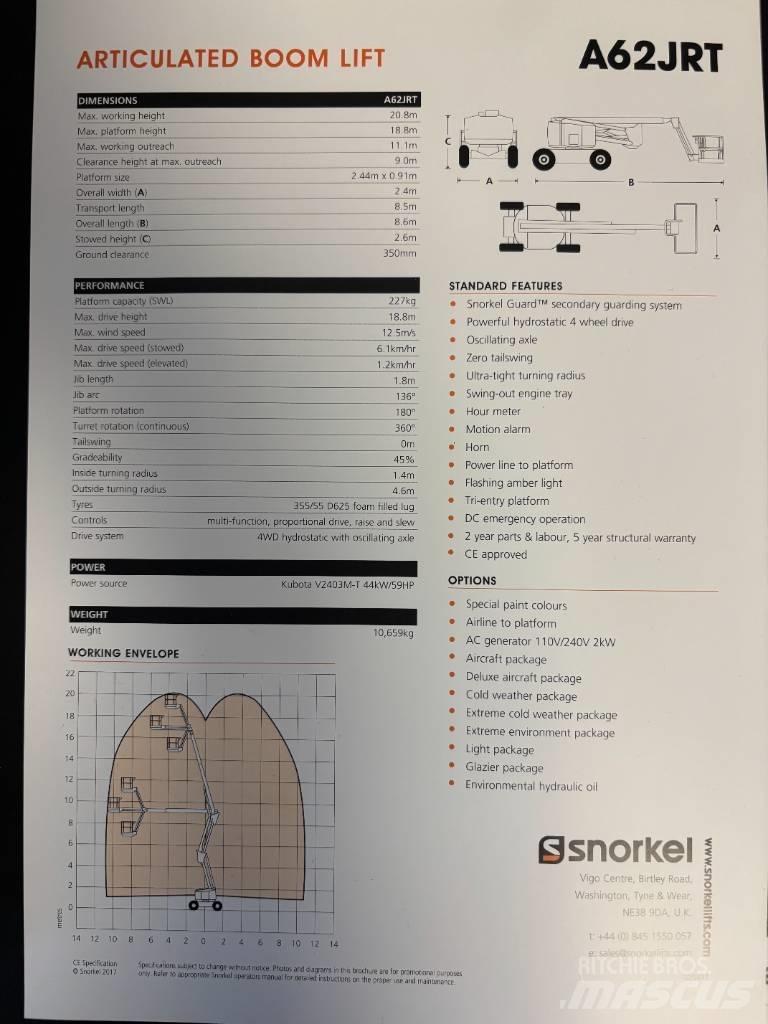Snorkel A 62 J RT Strēles pacēlāji
