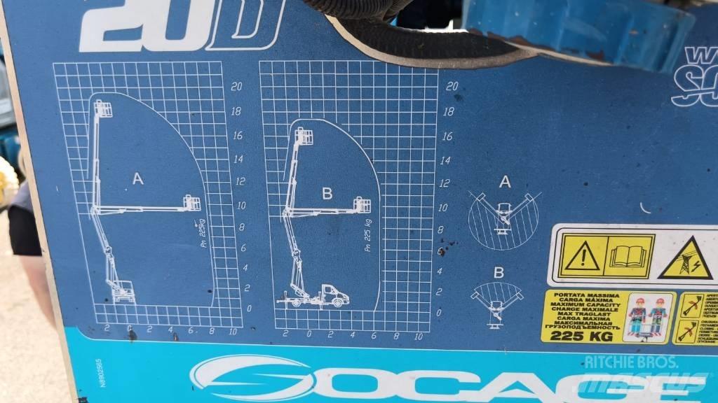 Socage 20d Pacēlāji uz automašīnas bāzes