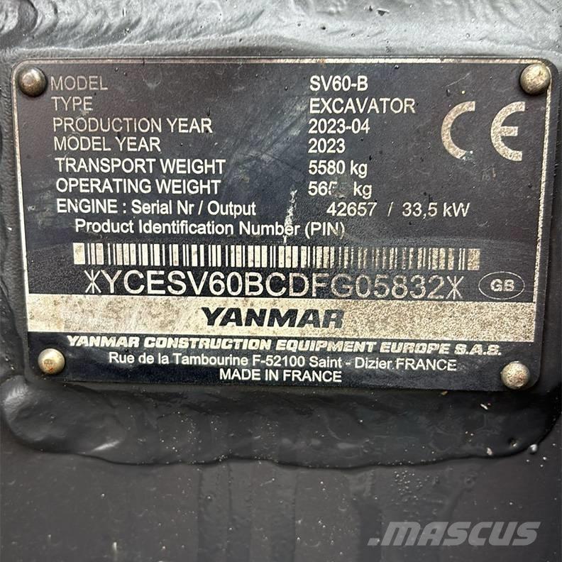 Yanmar SV60-B Mini ekskavatori < 7 t