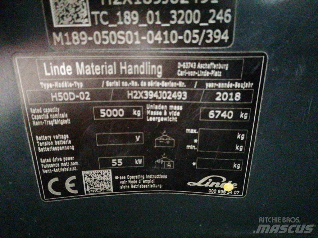 Linde H50D-02 Tehnika ar dīzeļa dzinēju