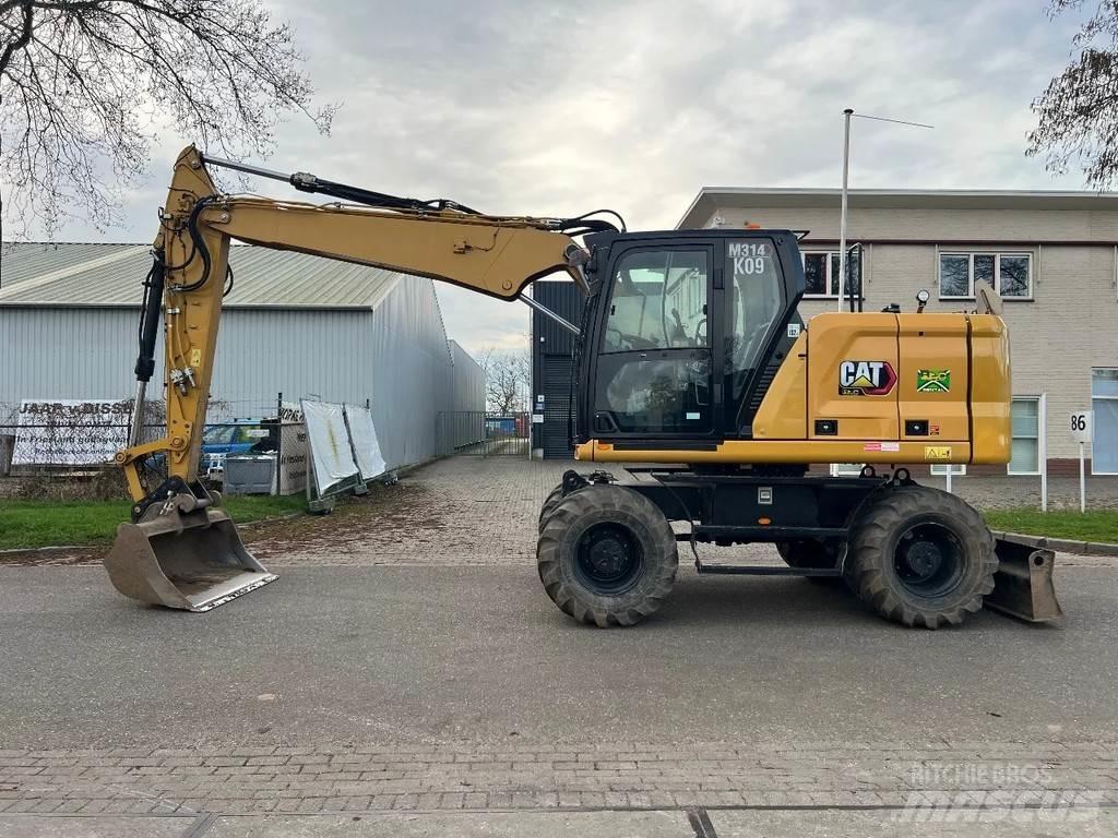 CAT 314 Next gen Ekskavatori uz riteņiem