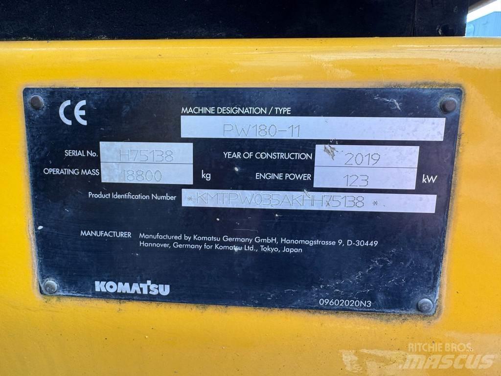 Komatsu PW180-11 Ekskavatori uz riteņiem