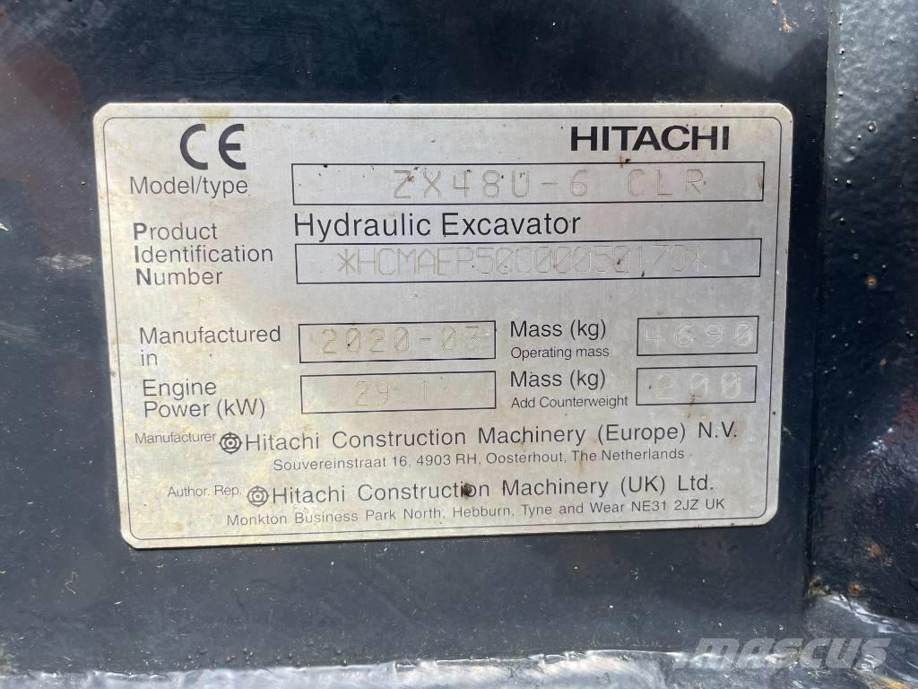 Hitachi ZX 48 U-6 Mini ekskavatori < 7 t