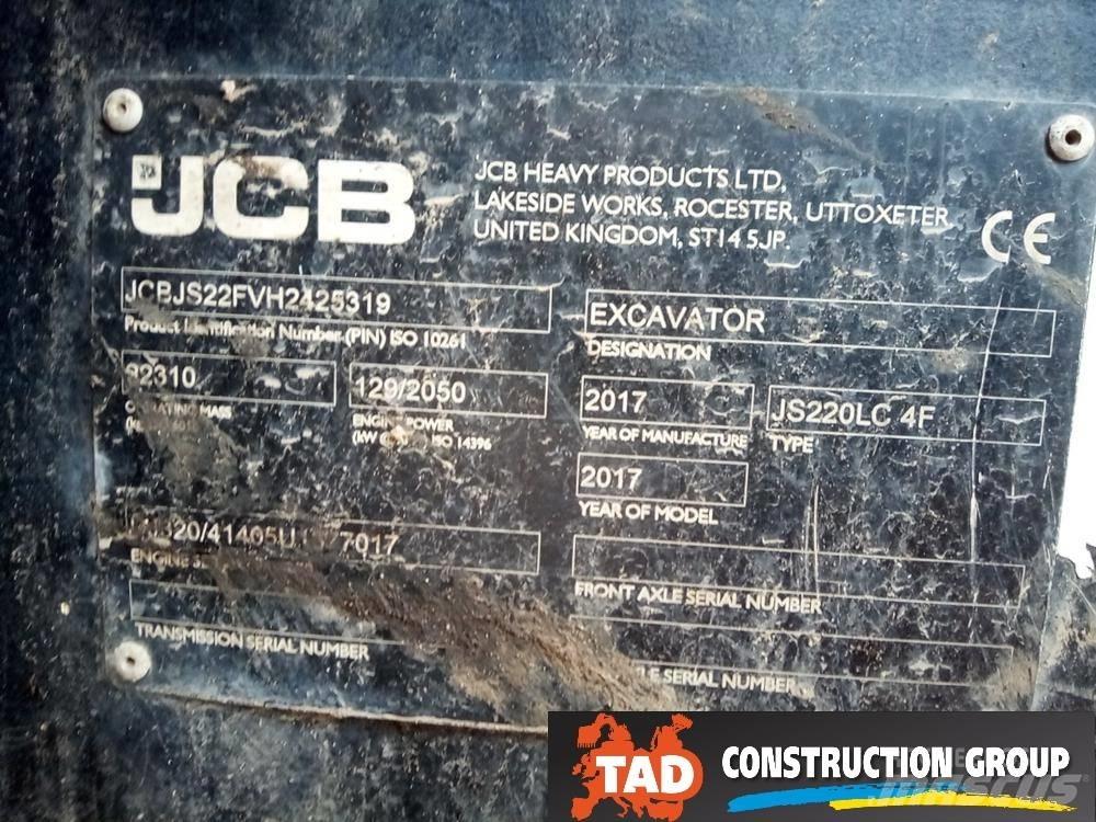 JCB JS 220 LC Kāpurķēžu ekskavatori