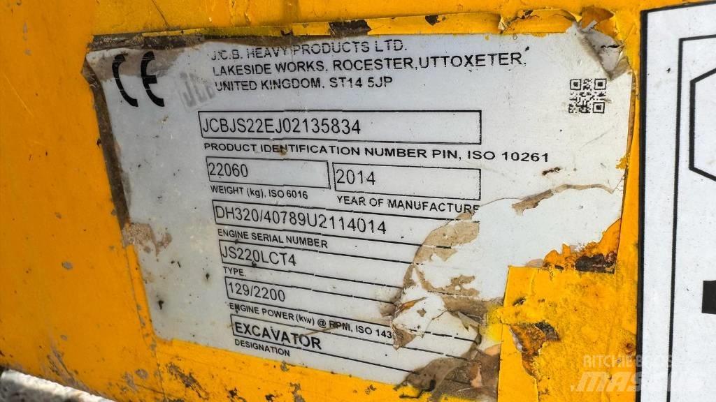 JCB JS 220 LC Kāpurķēžu ekskavatori