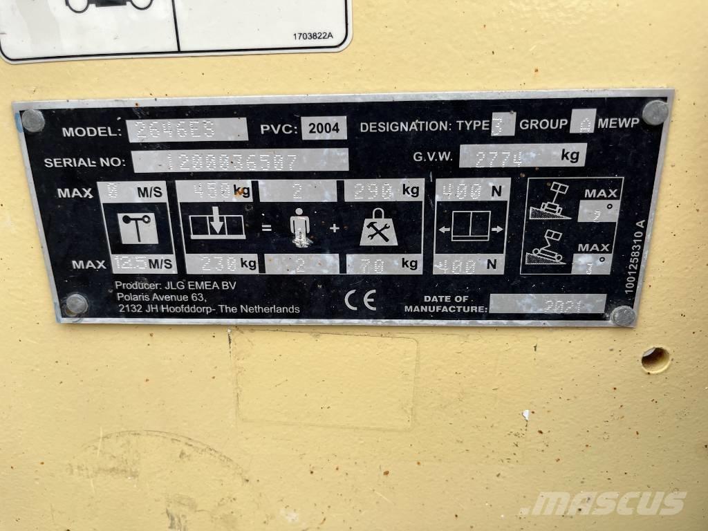 JLG 2646 ES Šķerveida pacēlāji