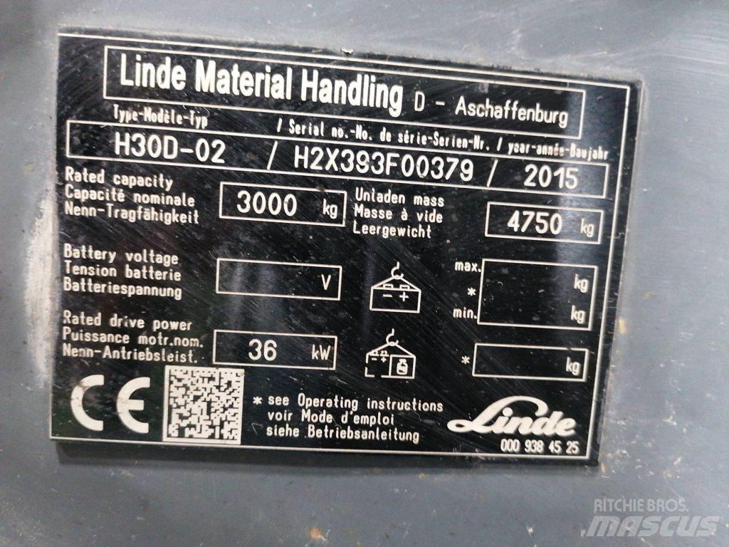 Linde H30D-02 Tehnika ar dīzeļa dzinēju
