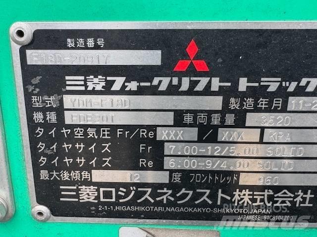 Mitsubishi FD 18 Tehnika ar dīzeļa dzinēju