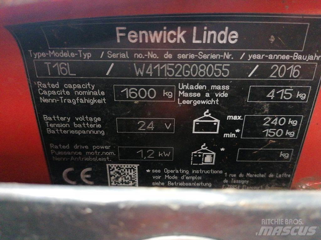 Linde T16L Rati palešu pārvadāšanai