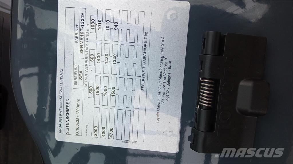 Toyota 8FBMK16T Elektriskie iekrāvēji