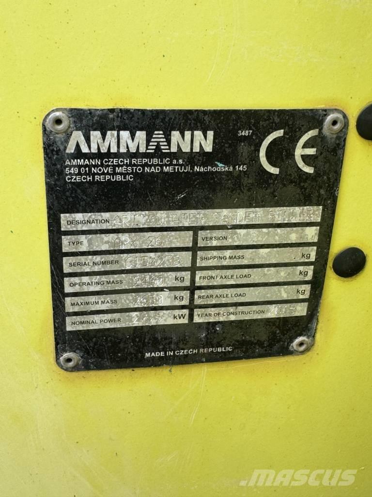 Ammann ARX 26 Divvalču grunts veltņi