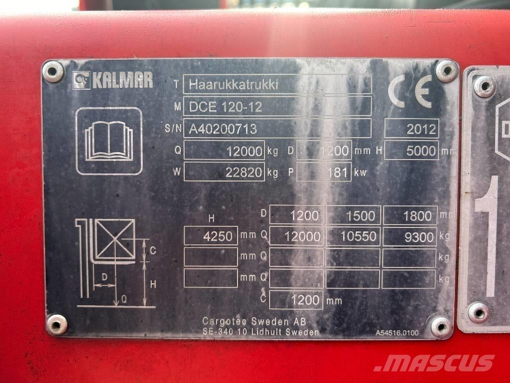 Kalmar DCE120-12 Tehnika ar dīzeļa dzinēju