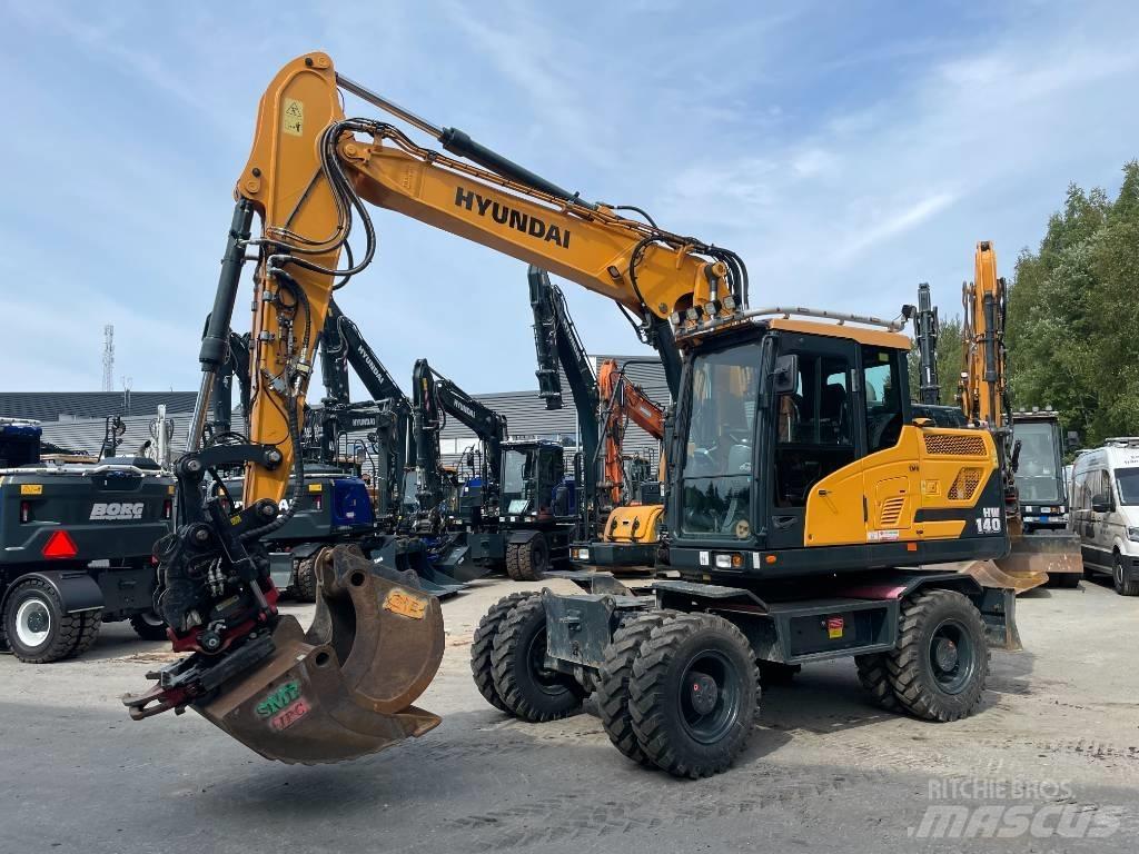 Hyundai HW140 Ekskavatori uz riteņiem