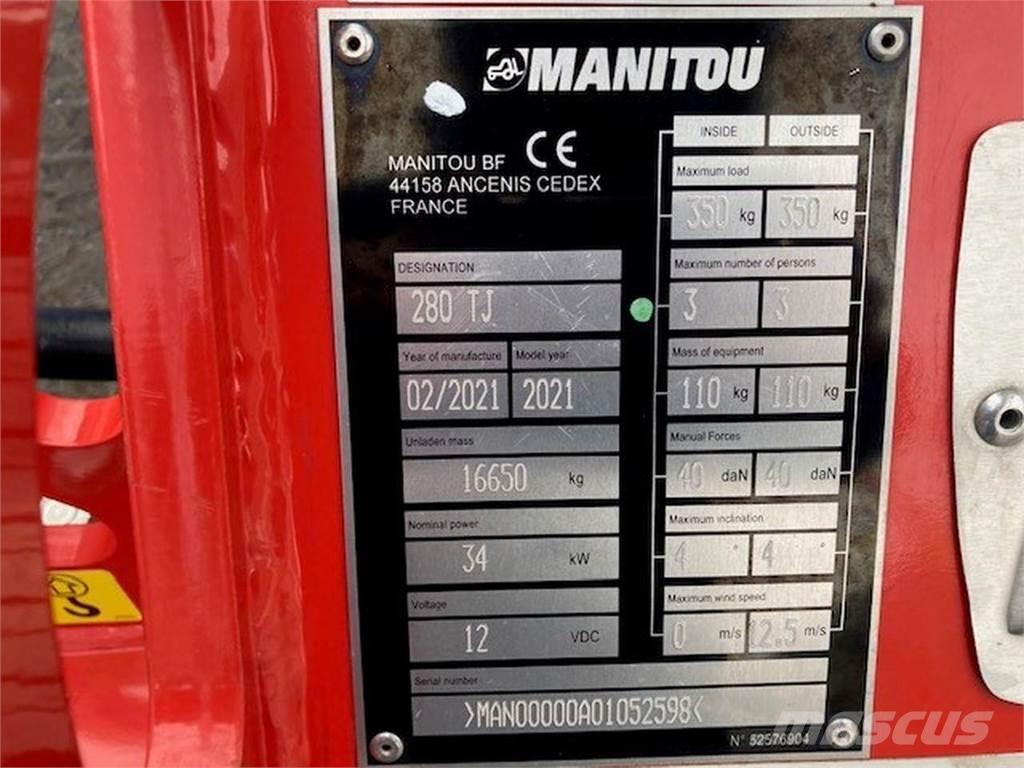 Manitou 280TJ Strēles pacēlāji