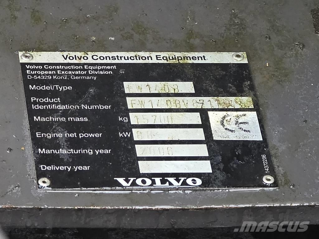 Volvo EW 140 B Ekskavatori uz riteņiem