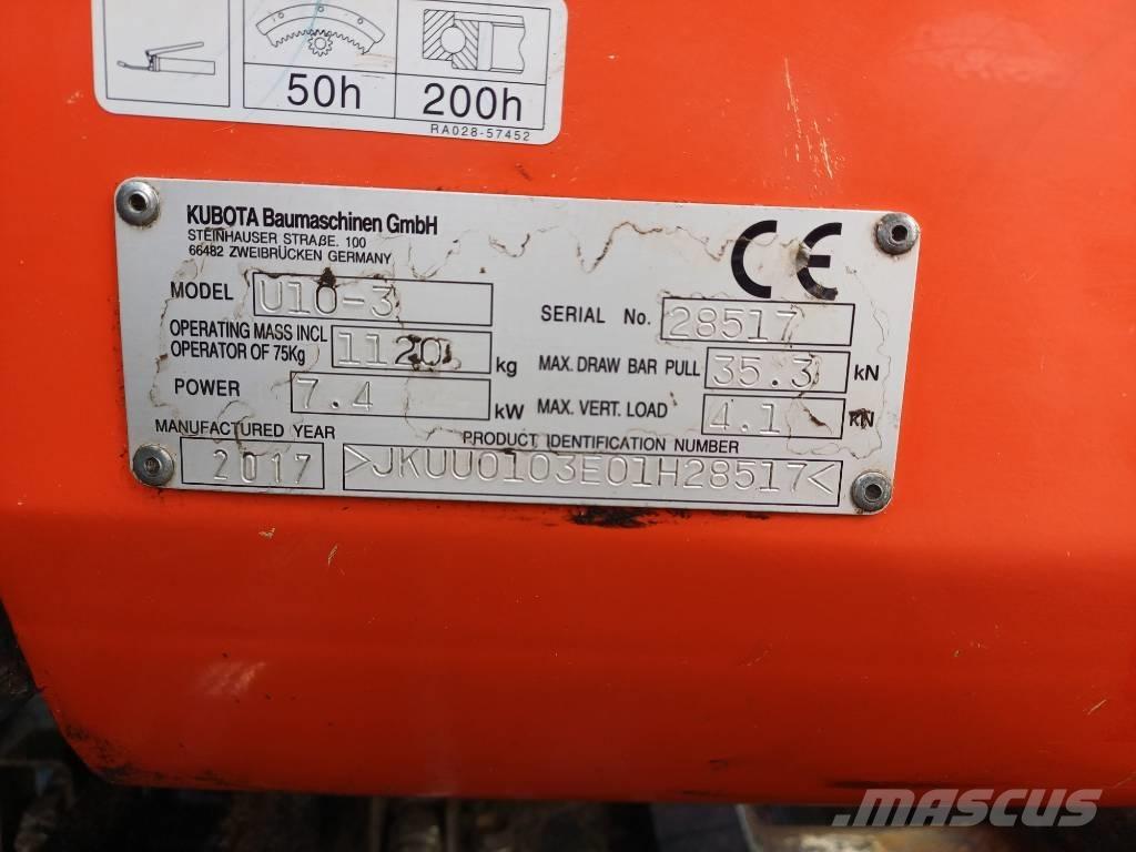 Kubota U 10-3 G Mini ekskavatori < 7 t