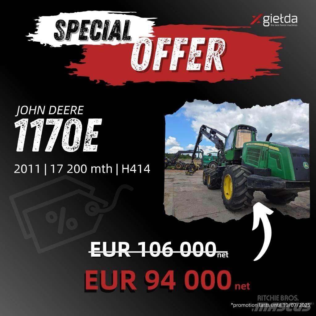 John Deere 1170 E Harvesteri