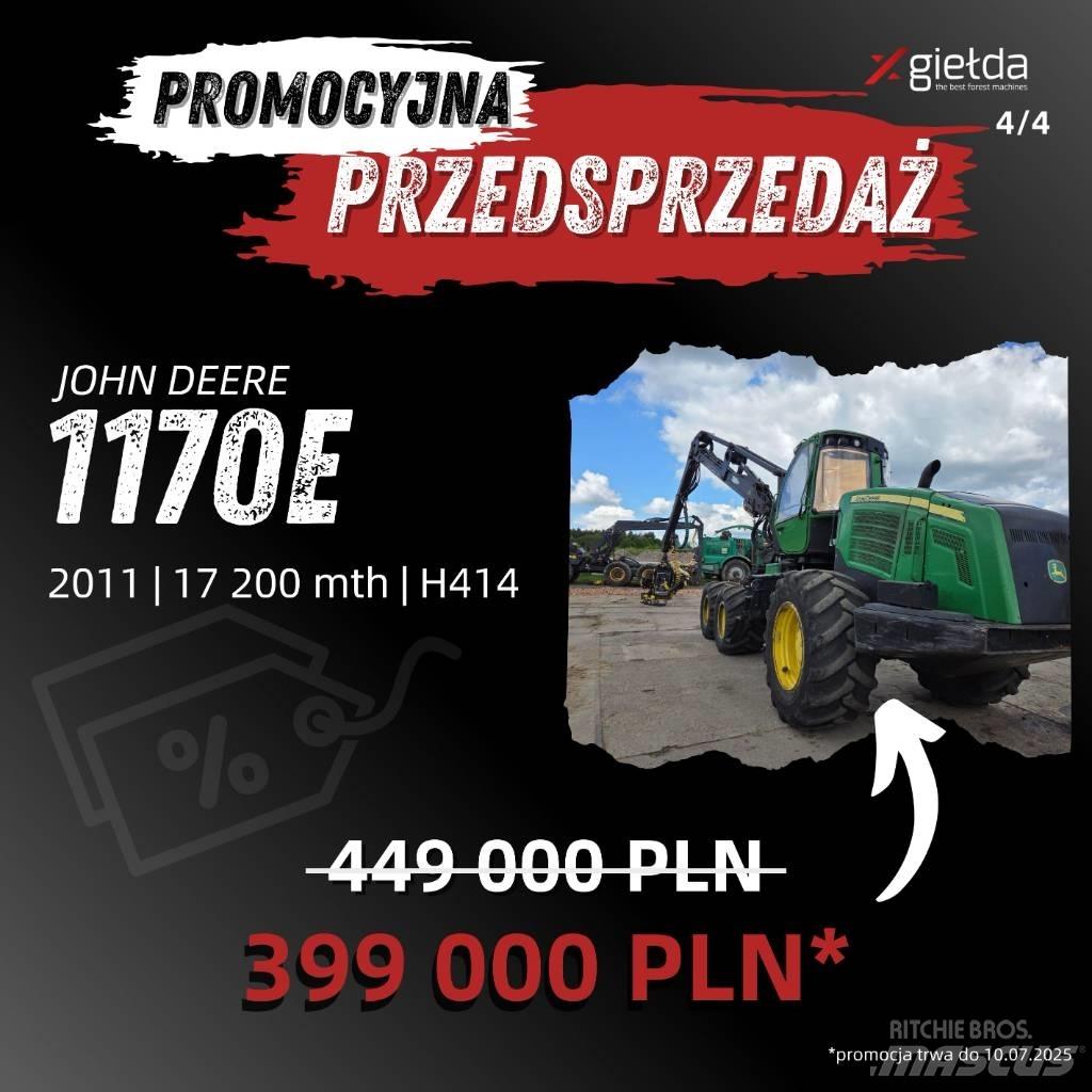 John Deere 1170 E Harvesteri