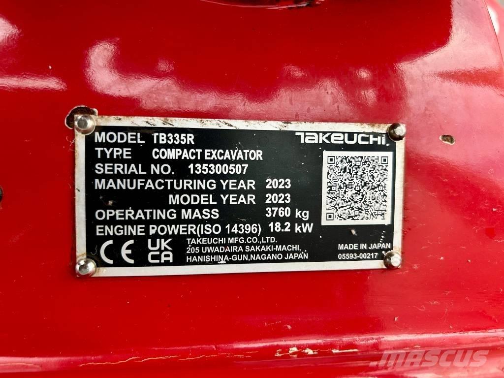 Takeuchi TB 335R V3 Mini ekskavatori < 7 t
