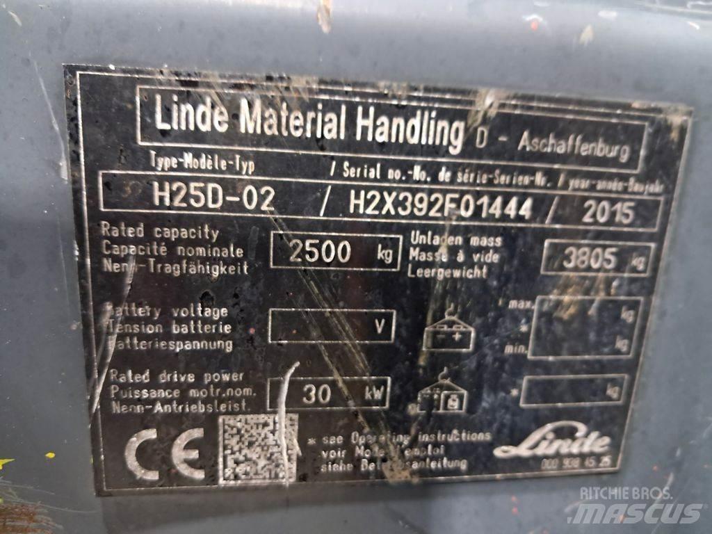 Linde H25D-02 Tehnika ar dīzeļa dzinēju
