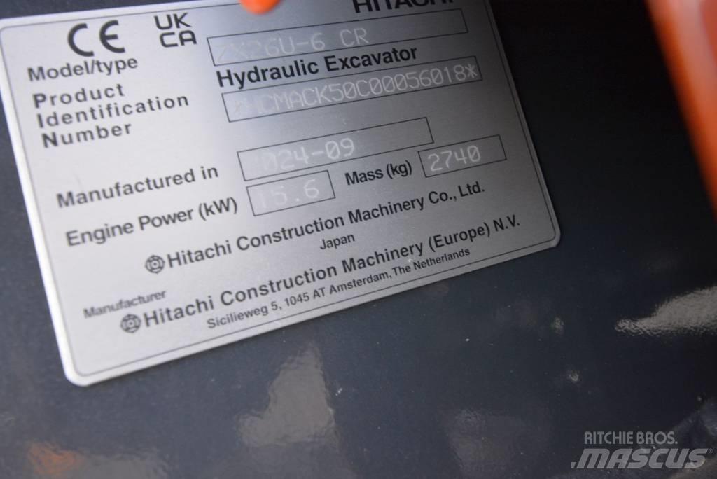 Hitachi ZX 26 U-6 Mini ekskavatori < 7 t