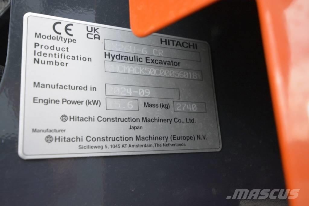 Hitachi ZX 26 U-6 Mini ekskavatori < 7 t