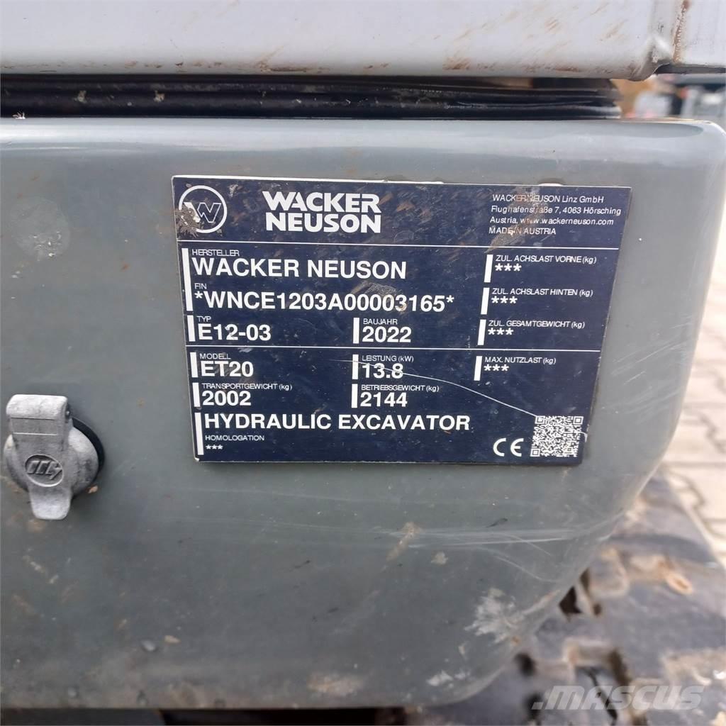 Wacker Neuson ET20 Kāpurķēžu ekskavatori