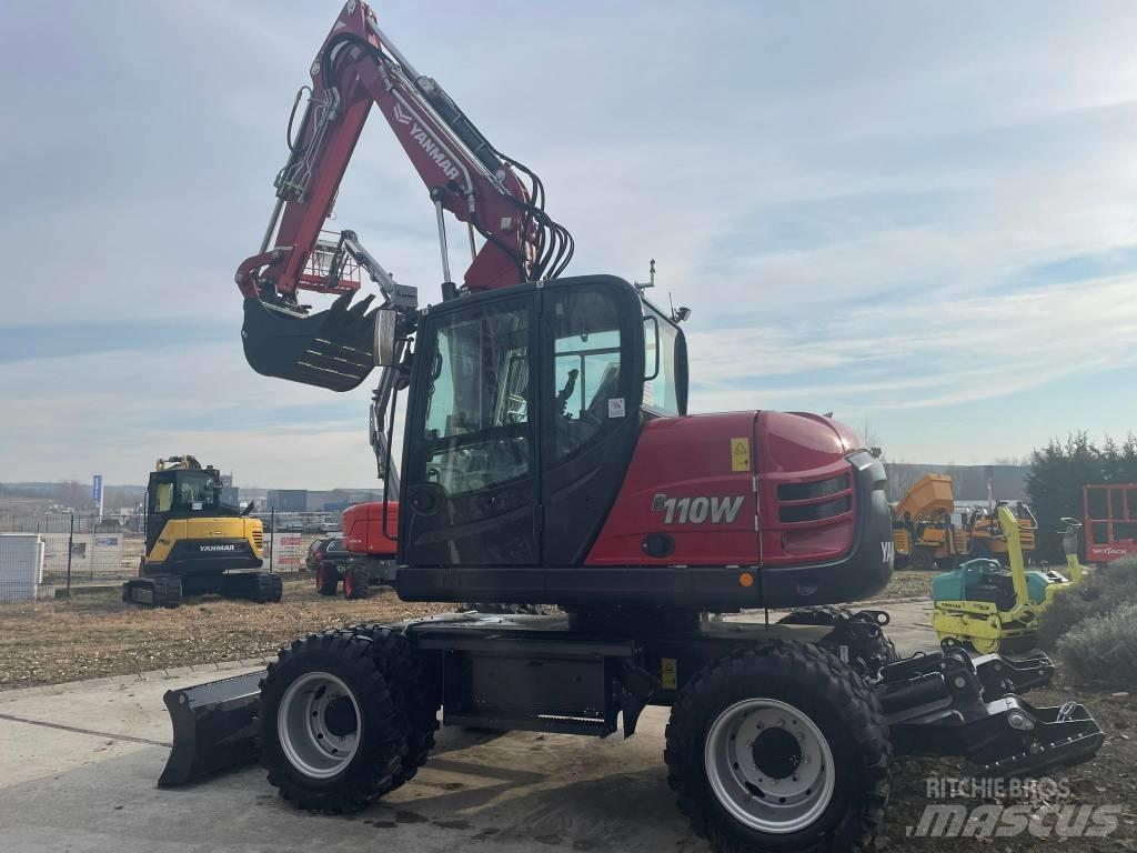 Yanmar B110W Ekskavatori uz riteņiem