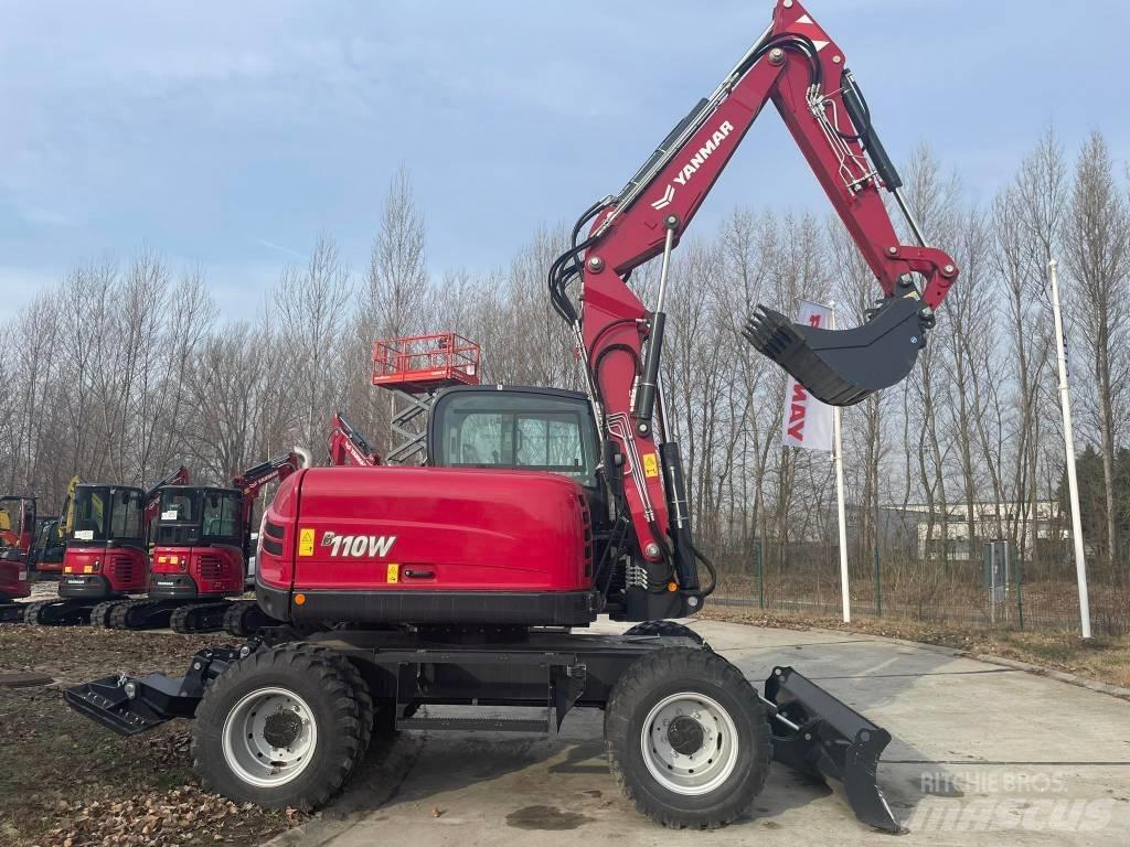 Yanmar B110W Ekskavatori uz riteņiem