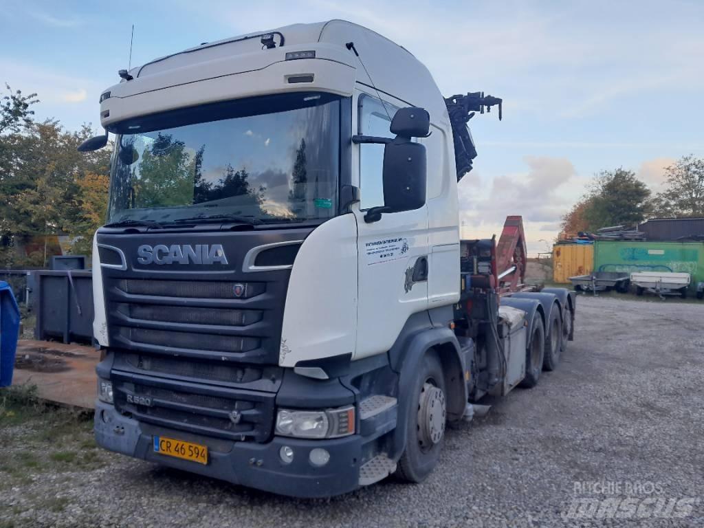 Scania R 520 Smagās mašīnas ar celtni