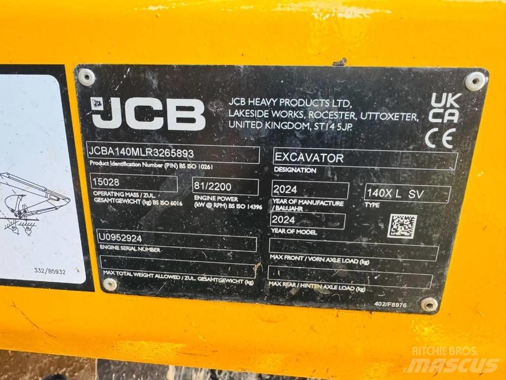 JCB 140 X Kāpurķēžu ekskavatori