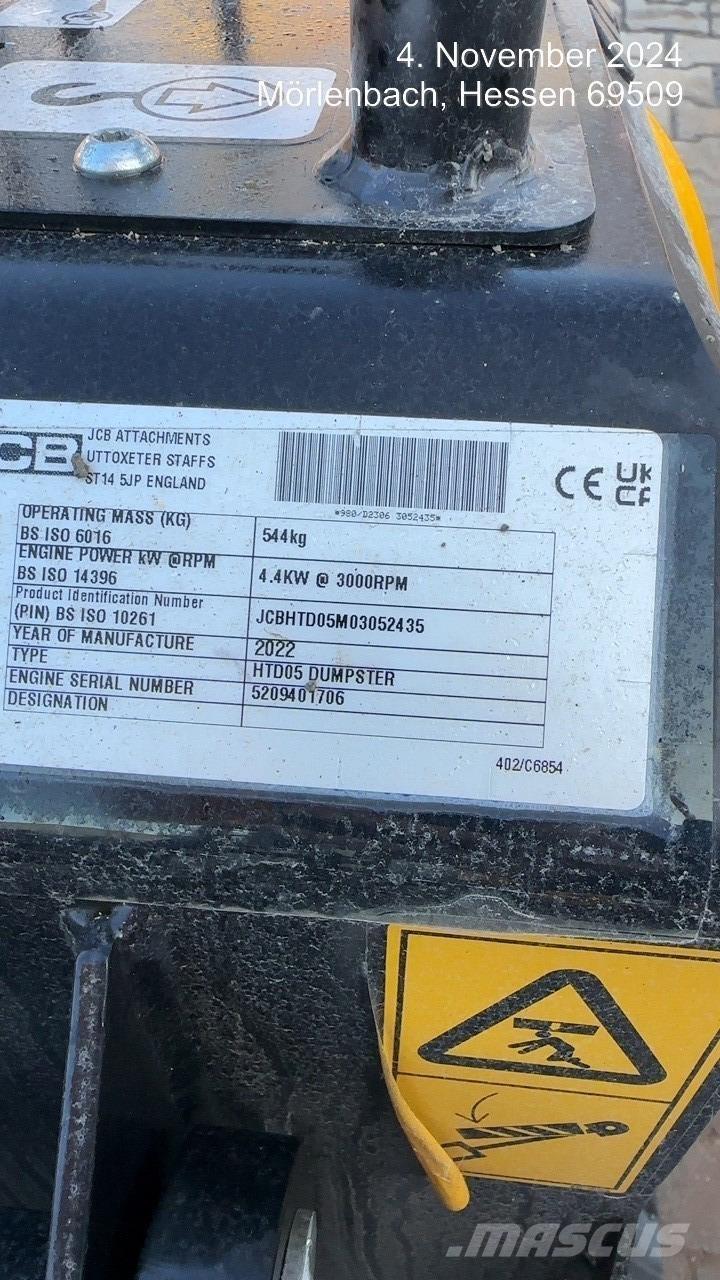 JCB HTD5 Mini pašizgāzēji