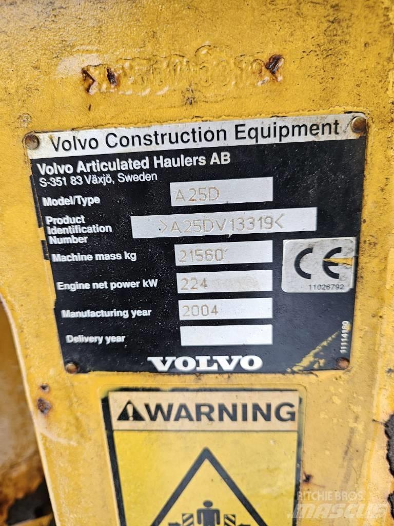 Volvo A25D / a30, a35 Artikulētie pašizgāzēji