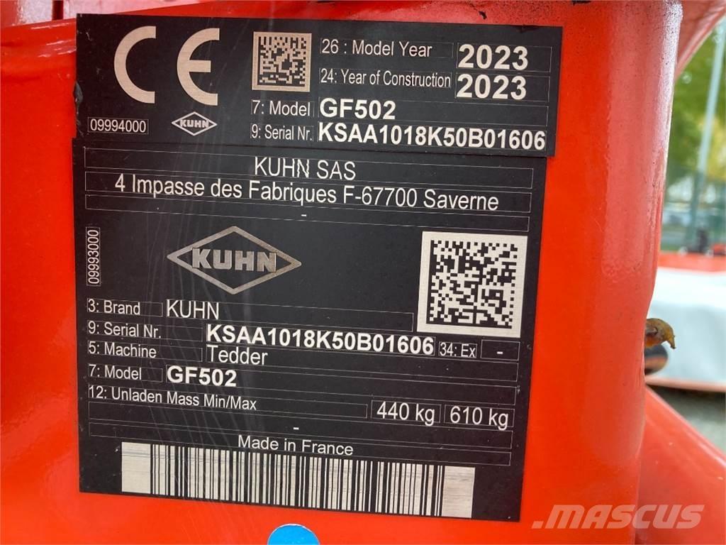 Kuhn GF 502 Grābekļi un siena ārdītāji
